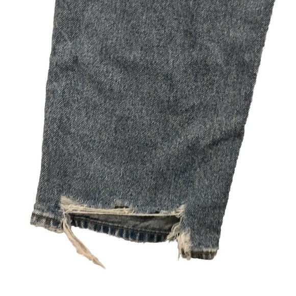 AE Strigid Ripped Highest Waist Baggy Straight Jean Size 00 - Picture 8 of 13